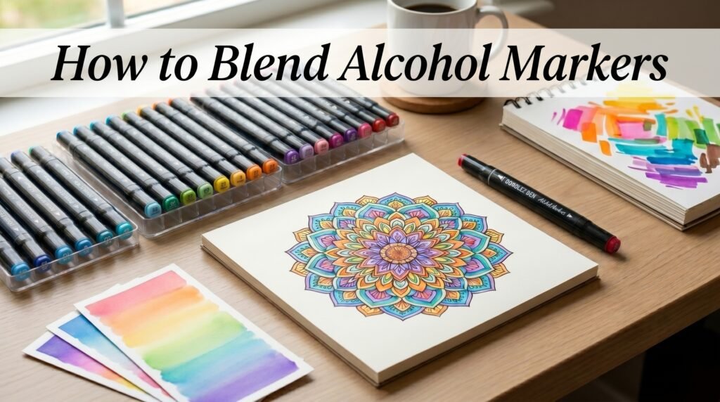 How to blend alcohol markers for beginners